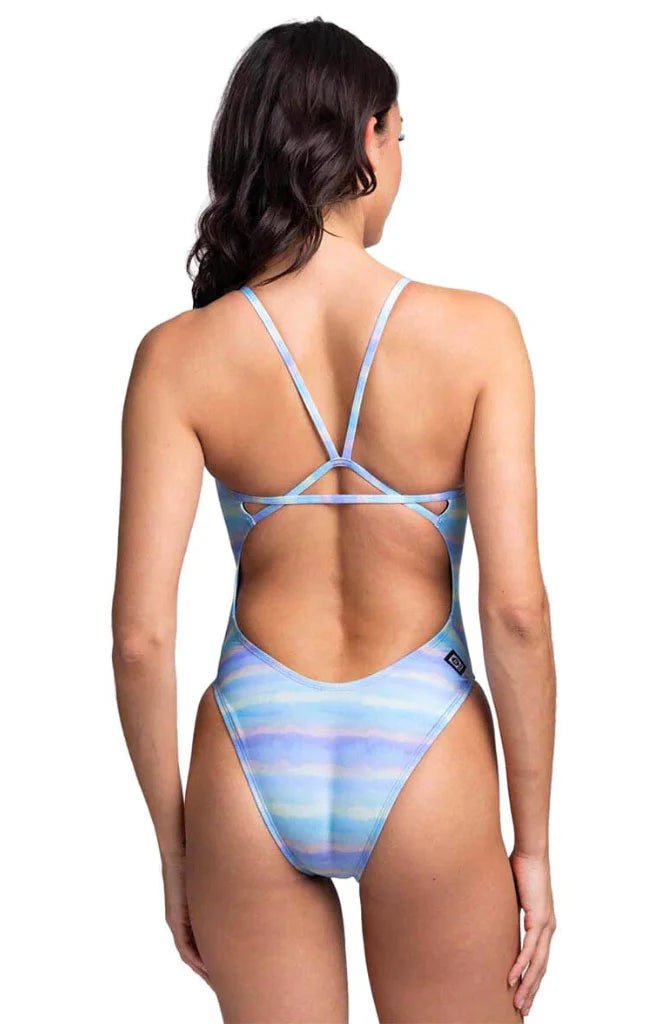 Printed Perry Fixed-Back Onesie | Pearl Beach