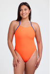 Contrast Brandon Fixed-Back Onesie | Sun / Blueberry