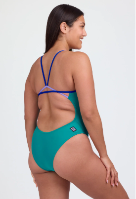 Contrast Perry Onesie | Ocean / Blueberry / Lavender
