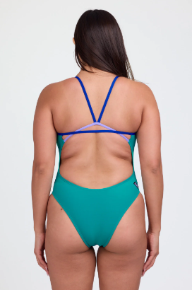 Contrast Perry Onesie | Ocean / Blueberry / Lavender
