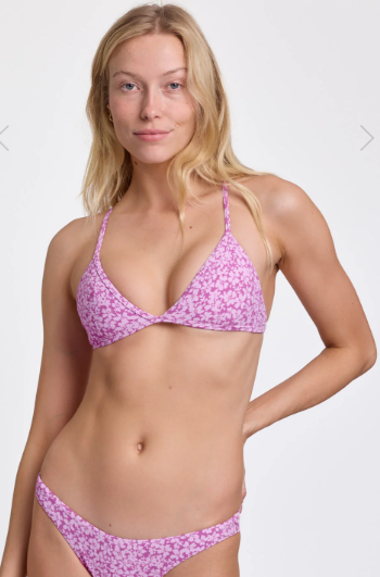 Lily Ribbed Bikini Swim Top | Calypso