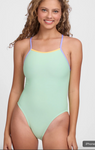 Contrast Perry Onesie | Mint & Lavender & Mango