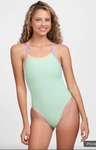 Contrast Perry Onesie | Mint & Lavender & Mango
