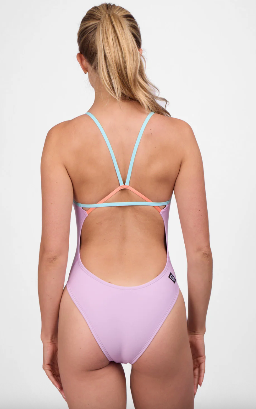 Contrast Perry Onesie | Sour Grape & Huckleberry & Tangelo