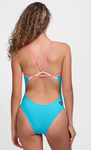 Contrast Perry Onesie | Hawaii Blue & Paddle & Hot Pink