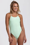 Contrast Cammie Fixed-Back Onesie | Mint