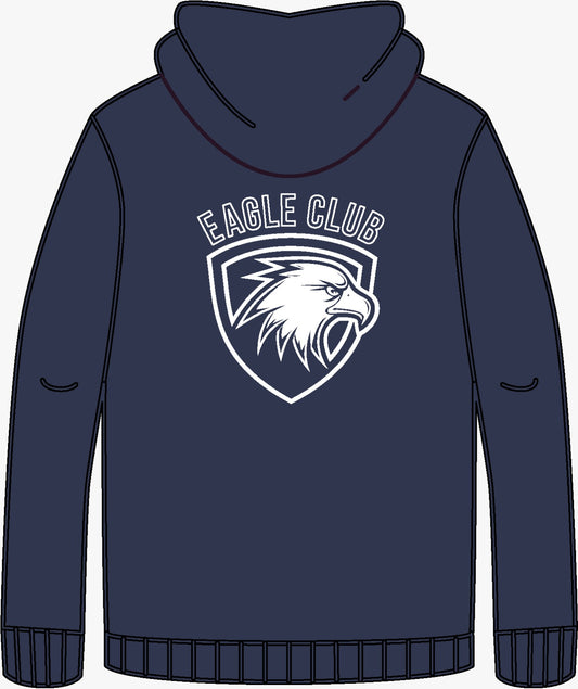 EAGLE UNISEX ZIP NAVY HOODIE |  SWIMMING
