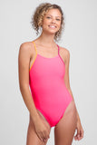 Contrast Gavin Tie-Back Onesie | Hot Pink & Dragon Fruit & Atomic