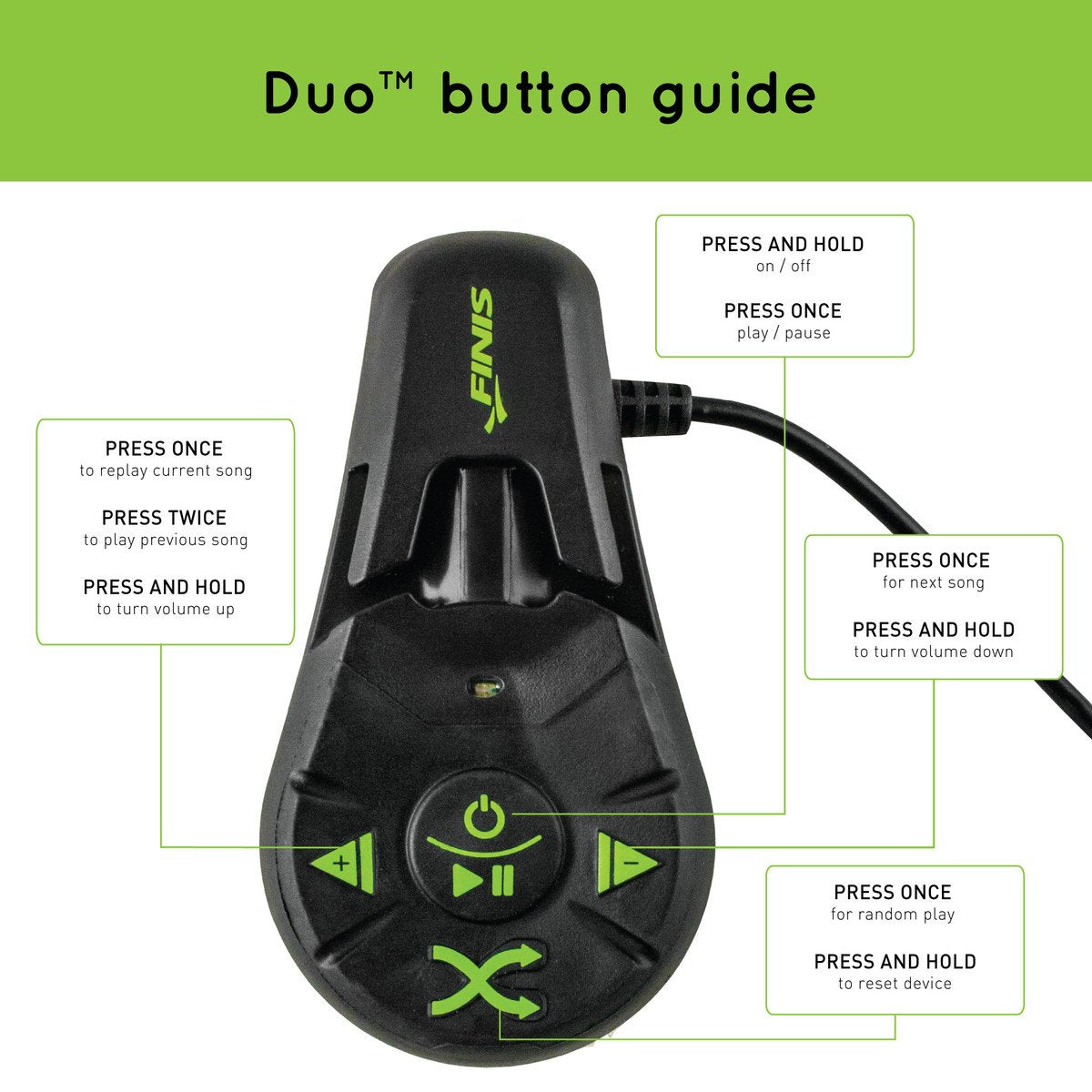 DUO™ | UNDERWATER MP3 PLAYER