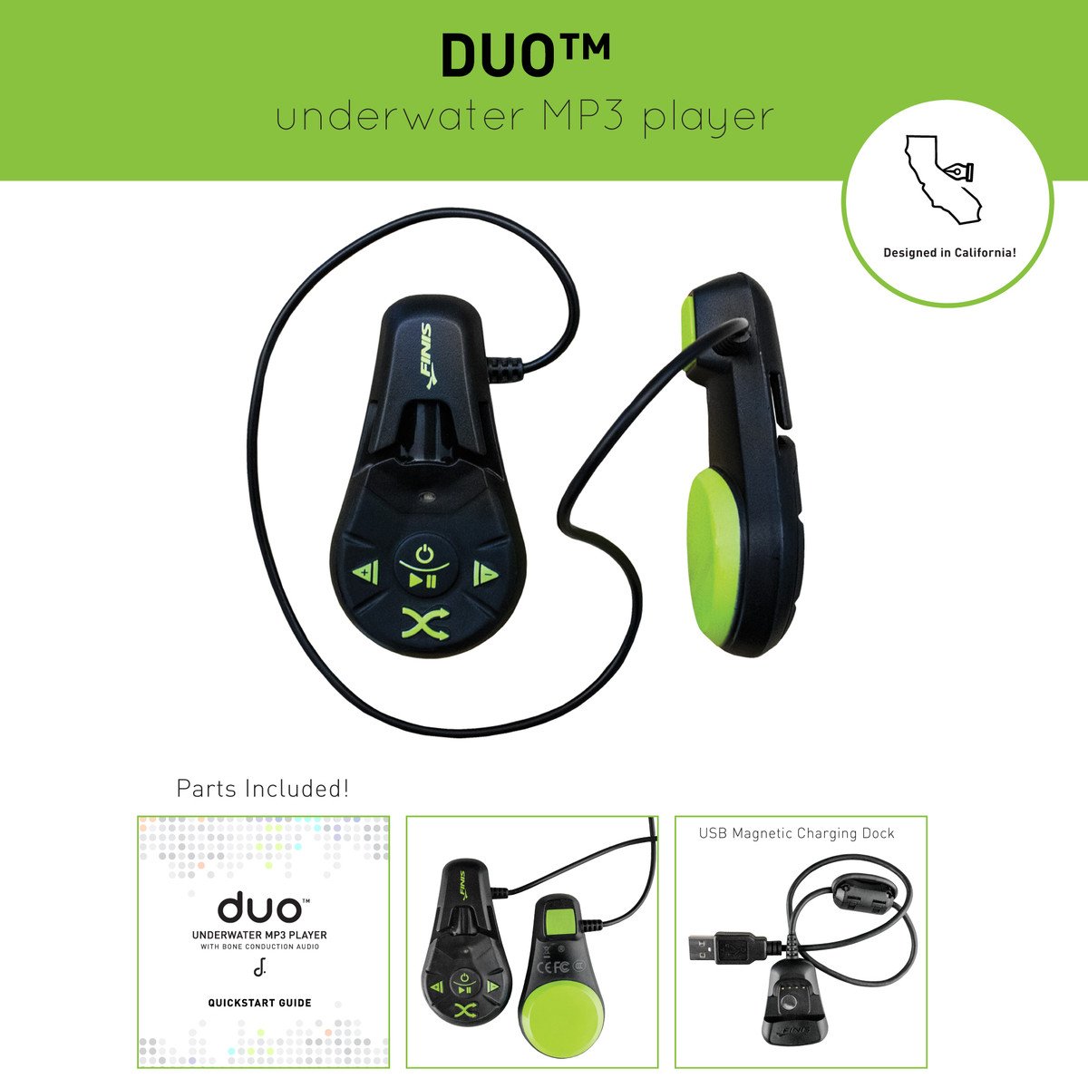 DUO™ | UNDERWATER MP3 PLAYER