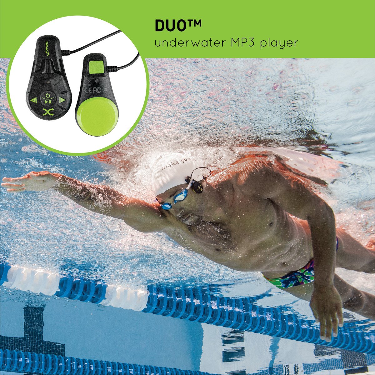 DUO™ | UNDERWATER MP3 PLAYER