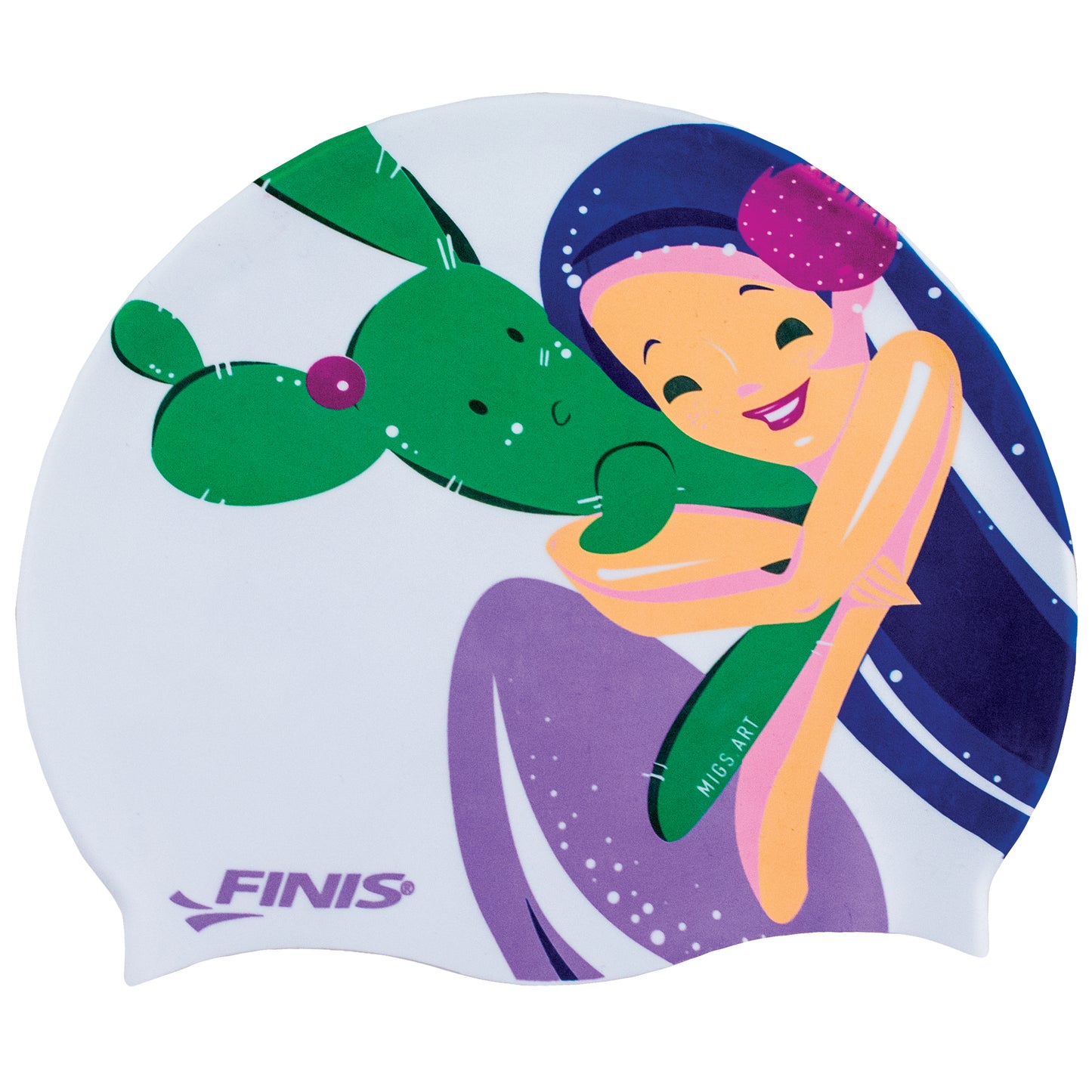 MERMAID SILICONE SWIM CAP