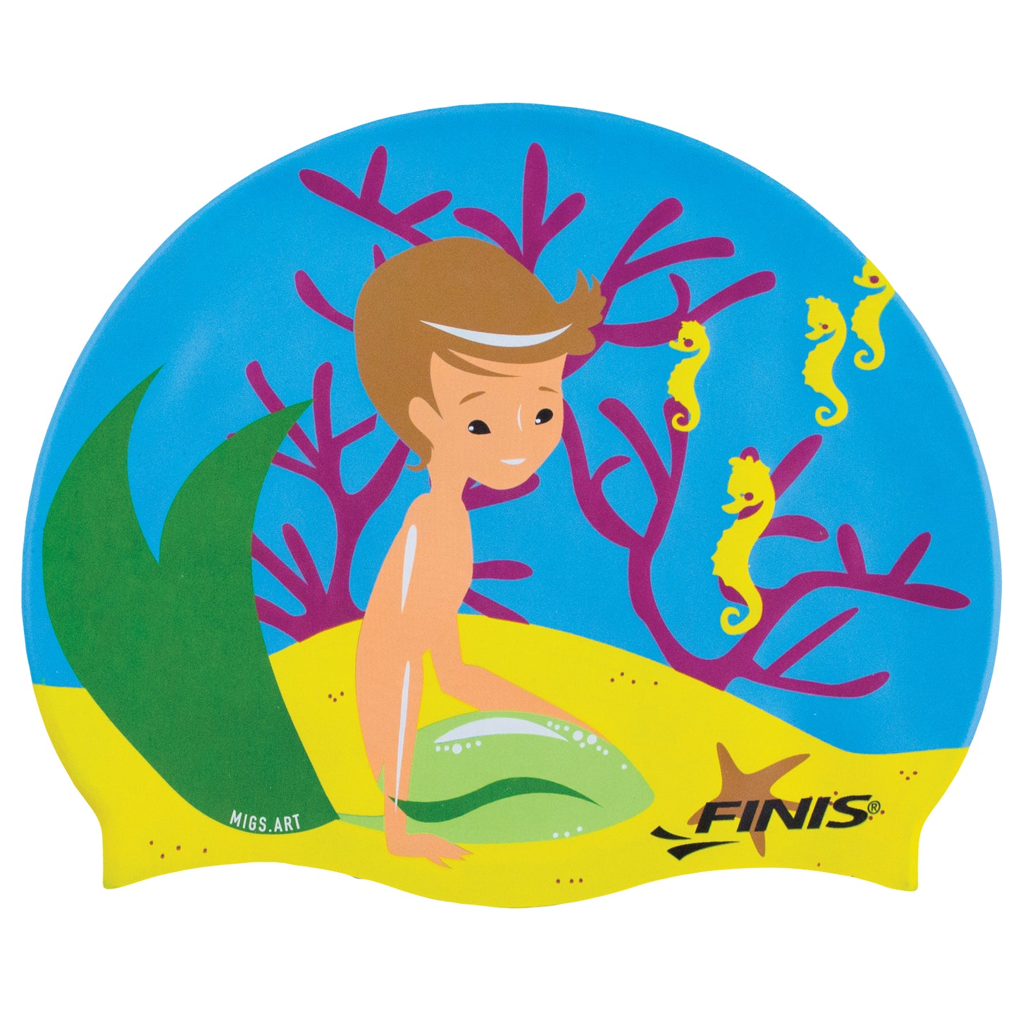 MERMAID SILICONE SWIM CAP