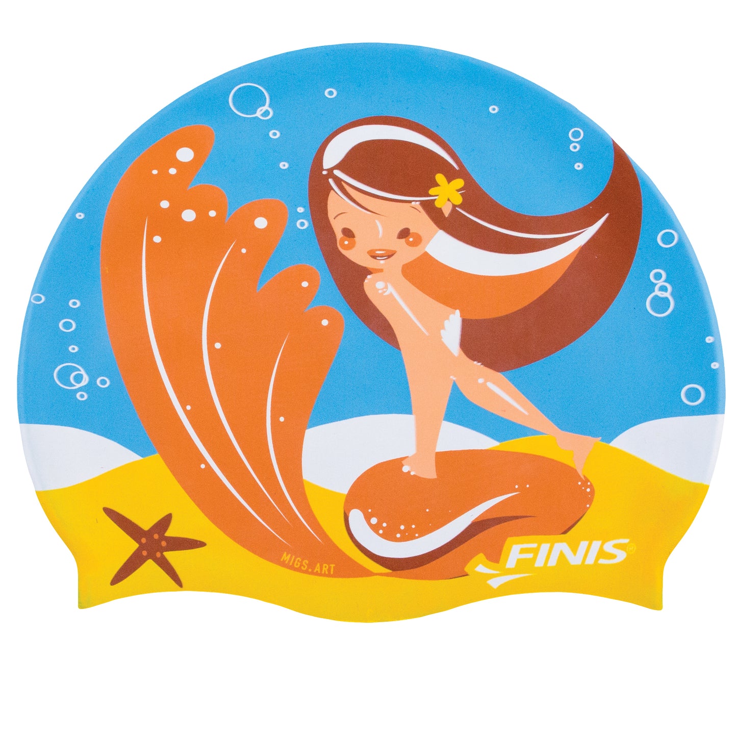 MERMAID SILICONE SWIM CAP