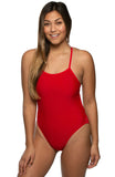Jackson Tie-Back Onesie | Red