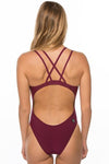 Murray Fixed-Back Onesie | Cabernet