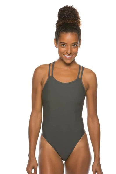 Murray Fixed-Back Onesie | Asphalt