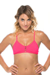 Tomcat Bikini Swim Top | Hot Pink