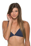 Triangle Bikini Swim Top | Navy