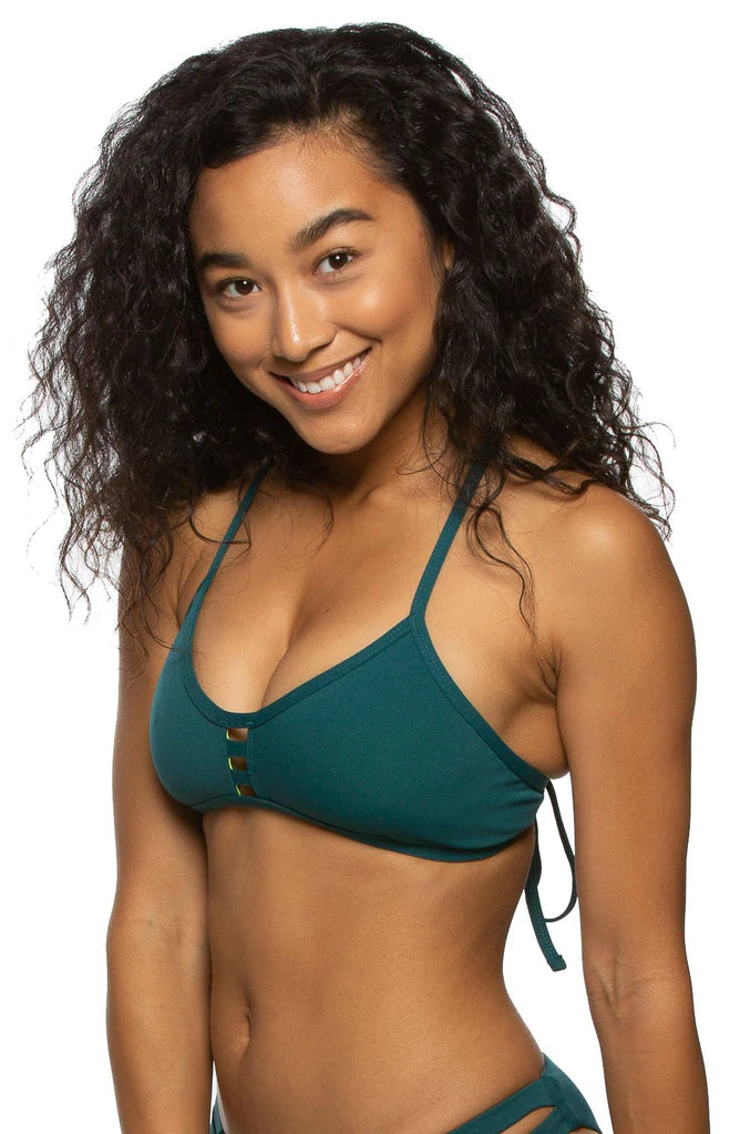 Tomcat Bikini Swim Top | Peacock