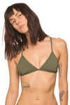 Triangle Bikini Swim Top | Army