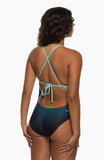 Gradient Jackson Tie-Back Onesie | Midnight Palm