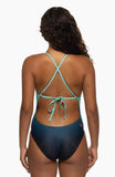 Gradient Jackson Tie-Back Onesie | Midnight Palm