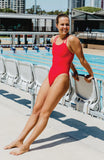 Murray Fixed-Back Onesie | Red