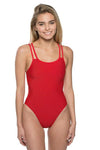Murray Fixed-Back Onesie | Red