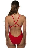 Perry Fixed-Back Onesie | Red