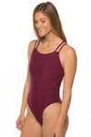 Murray Fixed-Back Onesie | Cabernet