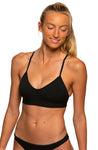 Mara Bikini Swim Top | Black