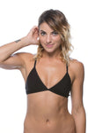 Triangle Bikini Swim Top | Black